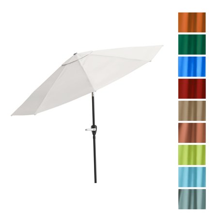 PURE GARDEN 10-Foot Outdoor Tilting Patio Umbrella, Tan 50-100-T